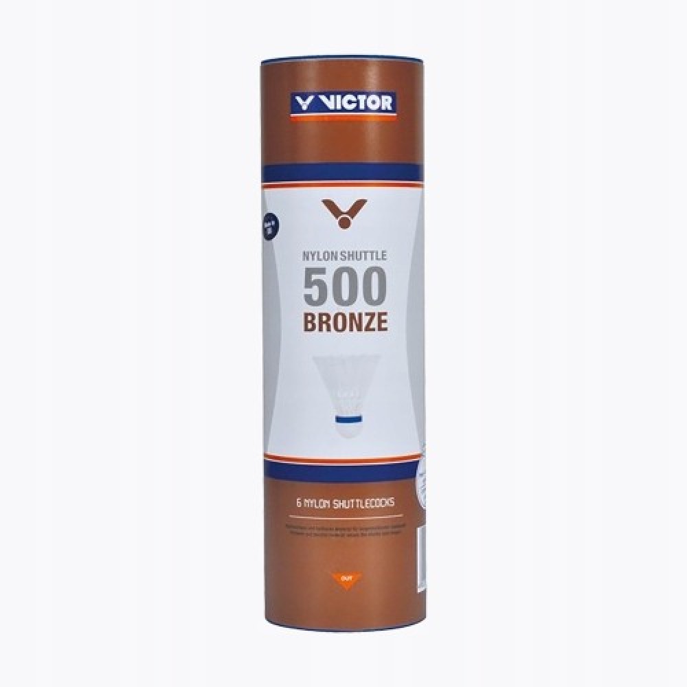 Перца за бадминтон, федербал VICTOR 500 Bronze, 6 броя в кутия 900355 Перца за бадминтон, федербал VICTOR 500 Bronze, 6 броя в кутия 900355