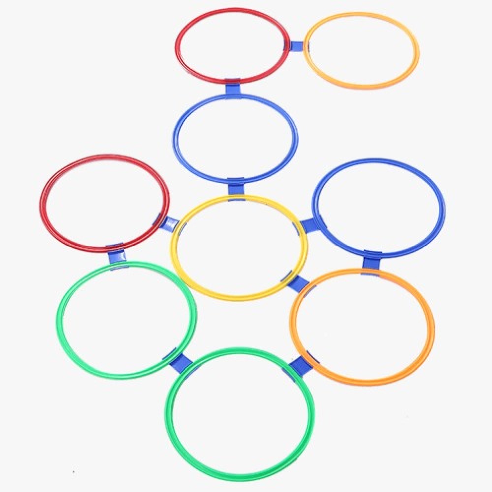 Колективна,игра,Дама,Туистър,с,10,плоски,ринга,и,10,конекторa