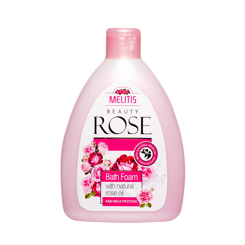 Пяна за вана “Melitis Beauty Rose” с натурално розово масло и млечен протеин 300 ml Пяна за вана “Melitis Beauty Rose” с натурално розово масло и млечен протеин 300 ml