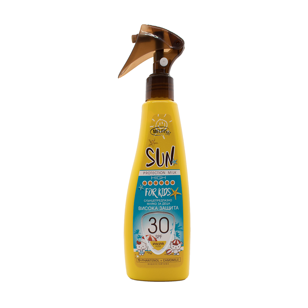 Слънцезащитен спрей “Melitis” SPF30 за деца 200 ml Слънцезащитен спрей “Melitis” SPF30 за деца 200 ml