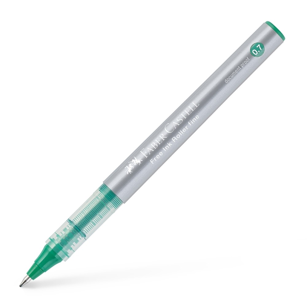 Faber-Castell Ролер Free Ink, 0.7 mm, зелен Faber-Castell Ролер Free Ink, 0.7 mm, зелен