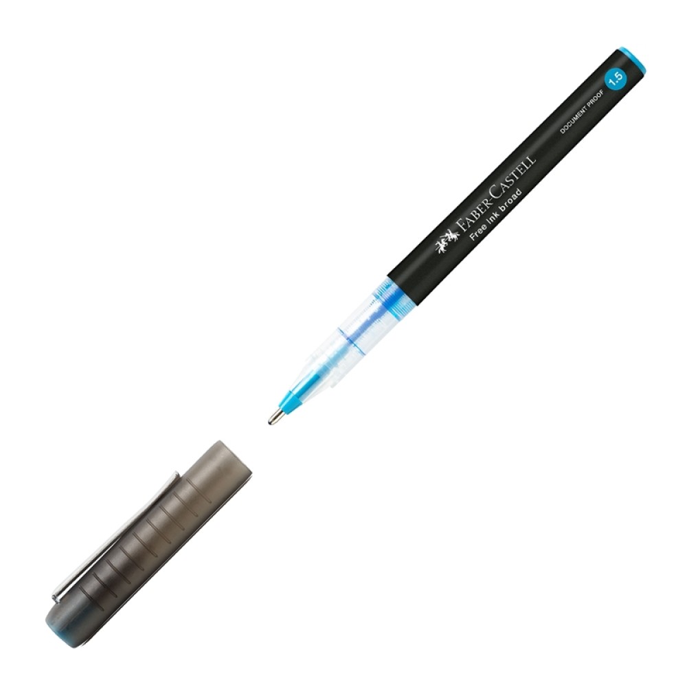 Faber-Castell Ролер Free Ink, 1.5 mm, небесносин Faber-Castell Ролер Free Ink, 1.5 mm, небесносин