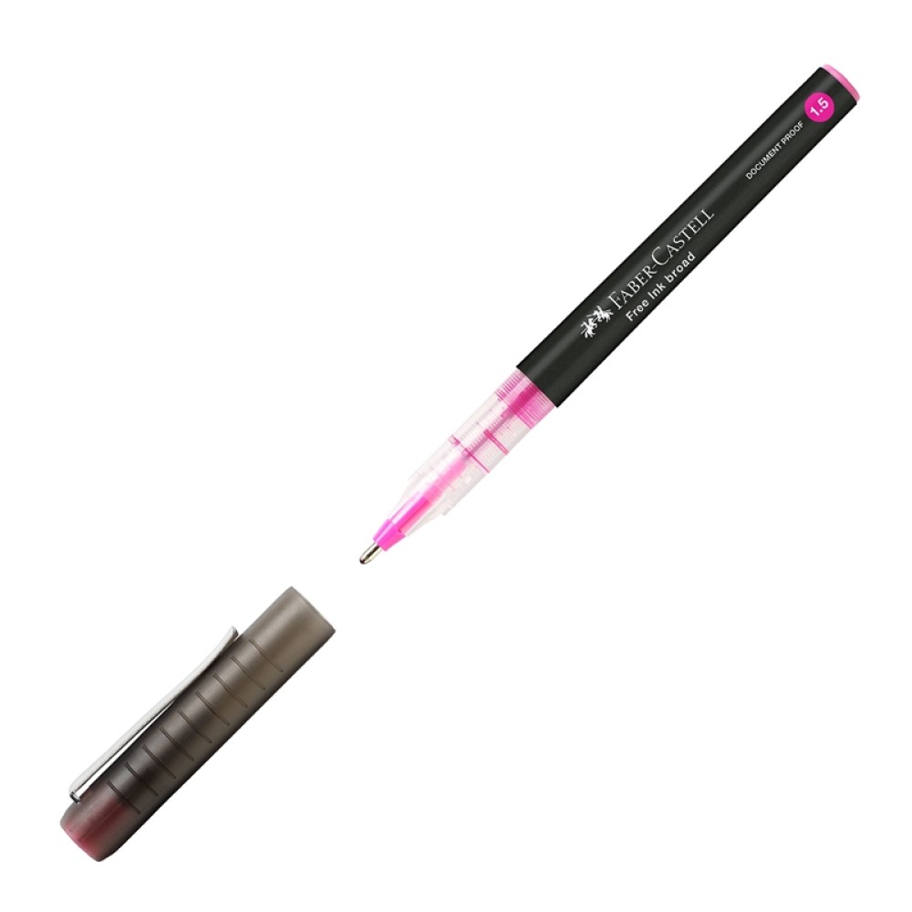 Faber-Castell Ролер Free Ink, 1.5 mm, розов Faber-Castell Ролер Free Ink, 1.5 mm, розов