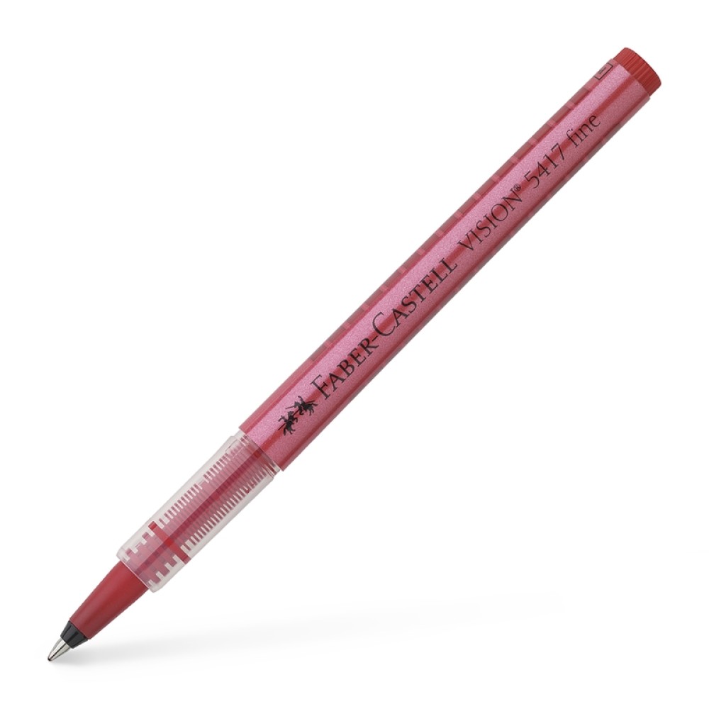 Faber-Castell Ролер Vision 5417 F, 0.5 mm, червен Faber-Castell Ролер Vision 5417 F, 0.5 mm, червен