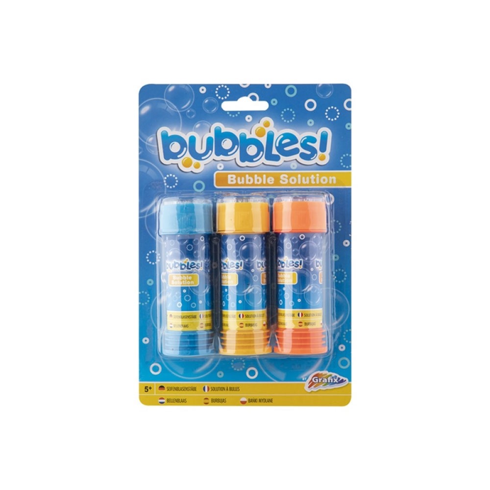 Grafix Пълнител за балончета Bubble, 60 ml, 3 броя Grafix Пълнител за балончета Bubble, 60 ml, 3 броя