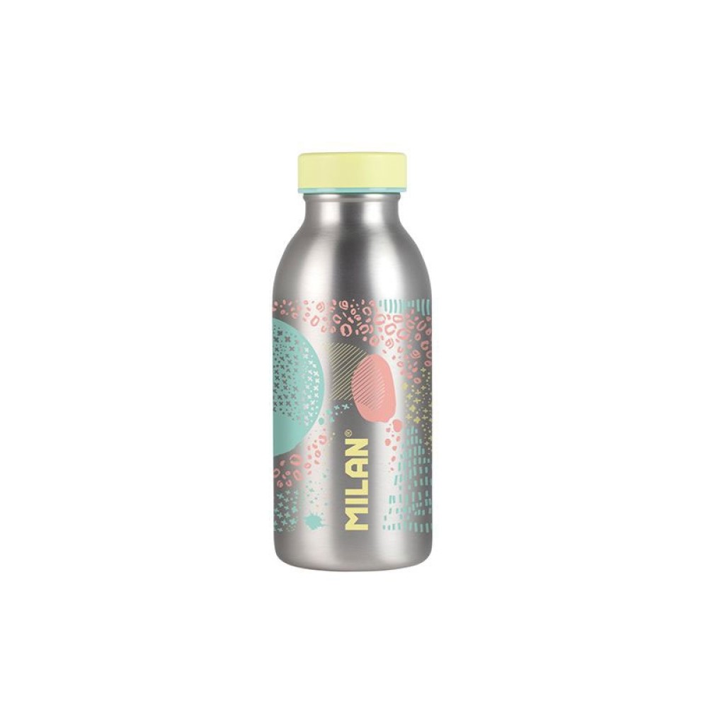 Milan Бутилка за вода Silver, изотермична, 354 ml, жълта Milan Бутилка за вода Silver, изотермична, 354 ml, жълта
