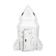 Small Foot Къща - Ракета за игра, картонена, 105 х 105 х 169 cm Small Foot Къща - Ракета за игра, картонена, 105 х 105 х 169 cm
