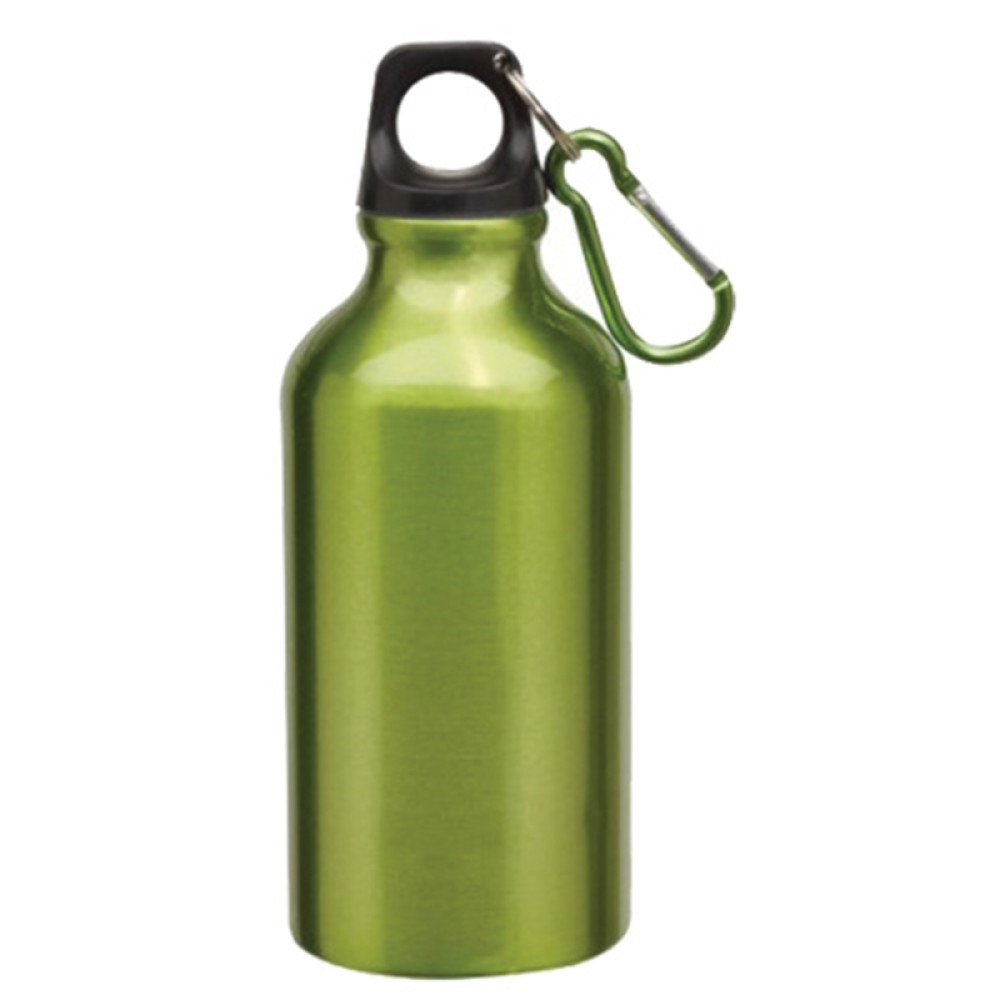 TOPS Бутилка Transit, алуминиева, с карабинер, 400 ml, зелена TOPS Бутилка Transit, алуминиева, с карабинер, 400 ml, зелена