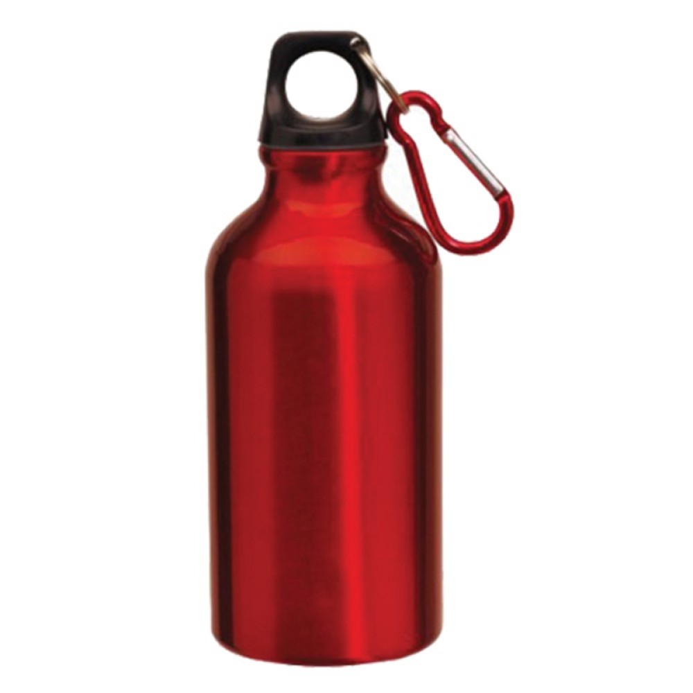 TOPS Бутилка Transit, алуминиева, с карабинер, 400 ml, червена TOPS Бутилка Transit, алуминиева, с карабинер, 400 ml, червена