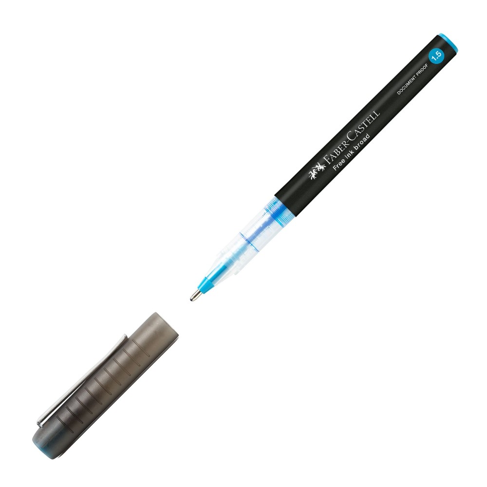 Faber-Castell Ролер Free Ink, 1.5 mm, небесносин Faber-Castell Ролер Free Ink, 1.5 mm, небесносин