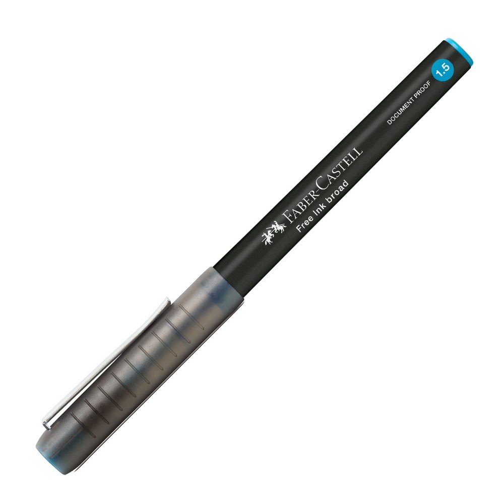 Faber-Castell Ролер Free Ink, 1.5 mm, небесносин Faber-Castell Ролер Free Ink, 1.5 mm, небесносин