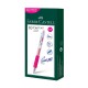 Faber-Castell Ролер Fast Gel, автоматичен, 0.7 mm, розов Faber-Castell Ролер Fast Gel, автоматичен, 0.7 mm, розов