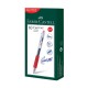 Faber-Castell Ролер Fast Gel, автоматичен, 0.7 mm, червен Faber-Castell Ролер Fast Gel, автоматичен, 0.7 mm, червен