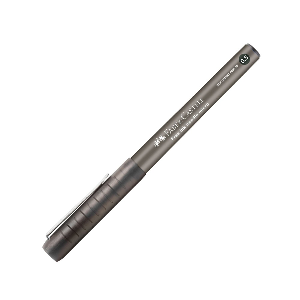 Faber-Castell Ролер Free Ink Needle, 0.5 mm, черен Faber-Castell Ролер Free Ink Needle, 0.5 mm, черен