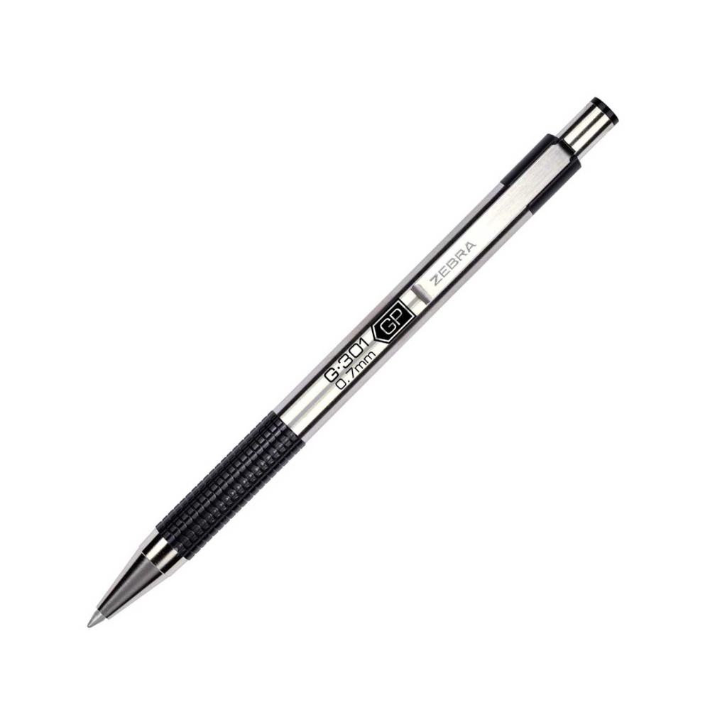 Zebra Гел ролер G-301, автоматичен, 0.7 mm, черен Zebra Гел ролер G-301, автоматичен, 0.7 mm, черен