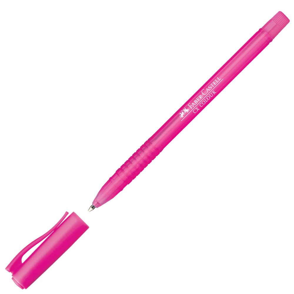 Faber-Castell Ролер CX, 1.0 mm, розов Faber-Castell Ролер CX, 1.0 mm, розов