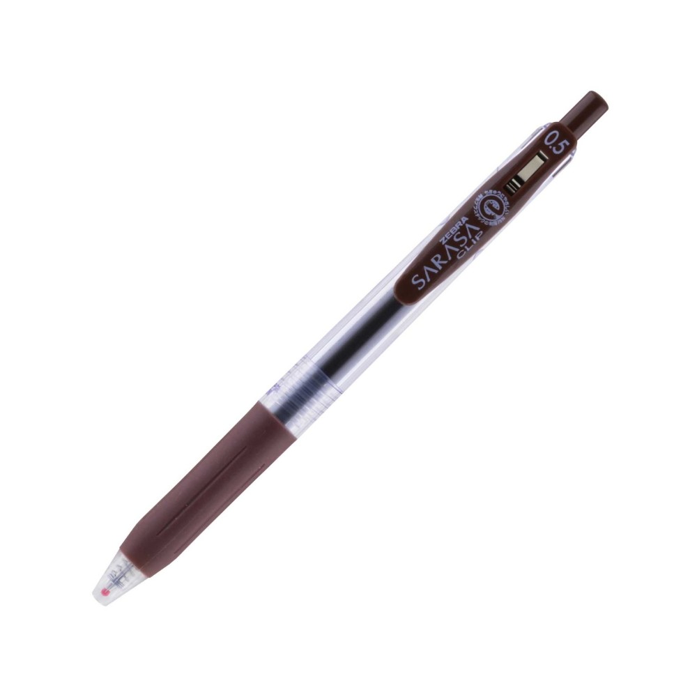 Zebra Гел ролер Sarasa Clip, автоматичен, 0.5 mm, тъмнокафяв Zebra Гел ролер Sarasa Clip, автоматичен, 0.5 mm, тъмнокафяв