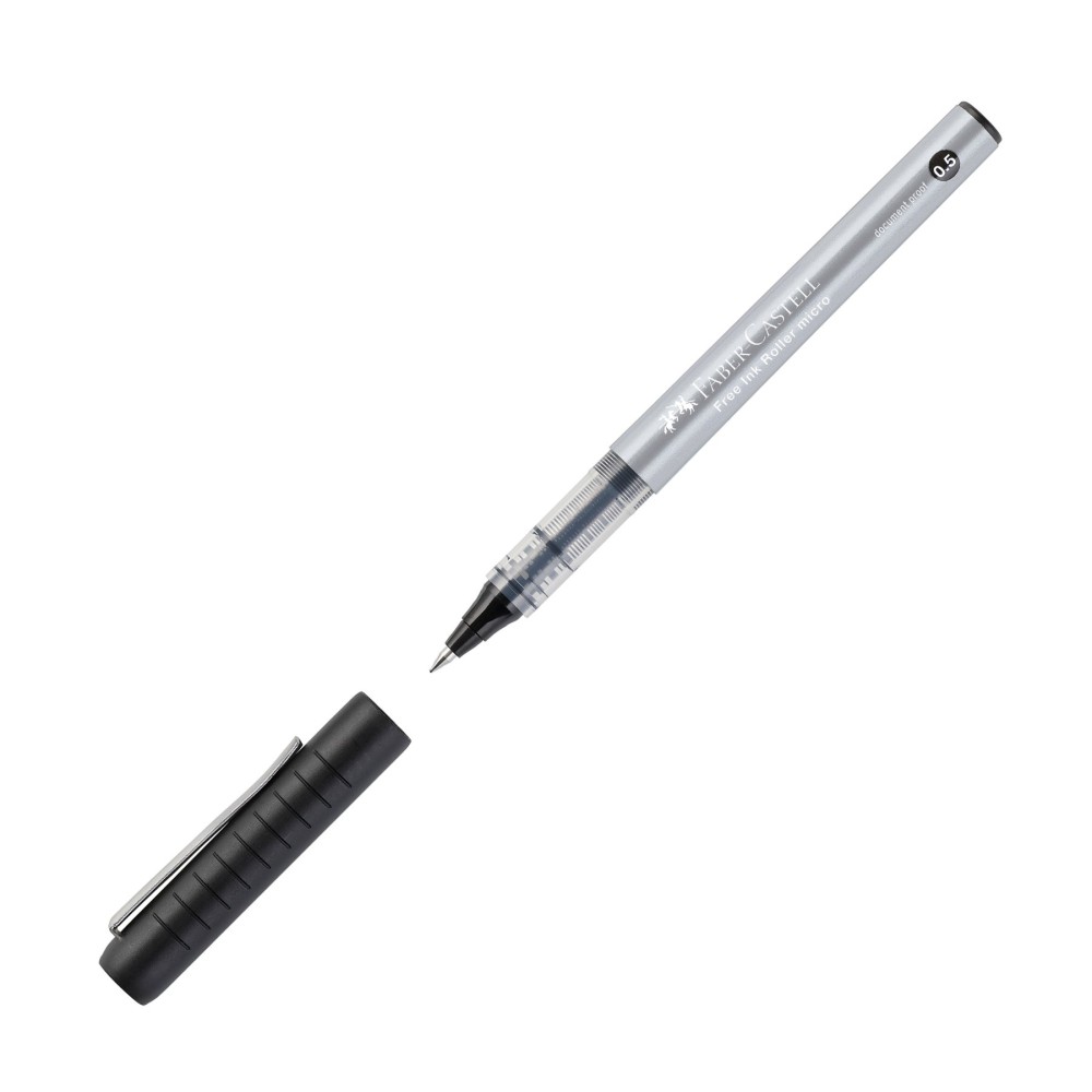 Faber-Castell Ролер Free Ink, 0.5 mm, черен Faber-Castell Ролер Free Ink, 0.5 mm, черен