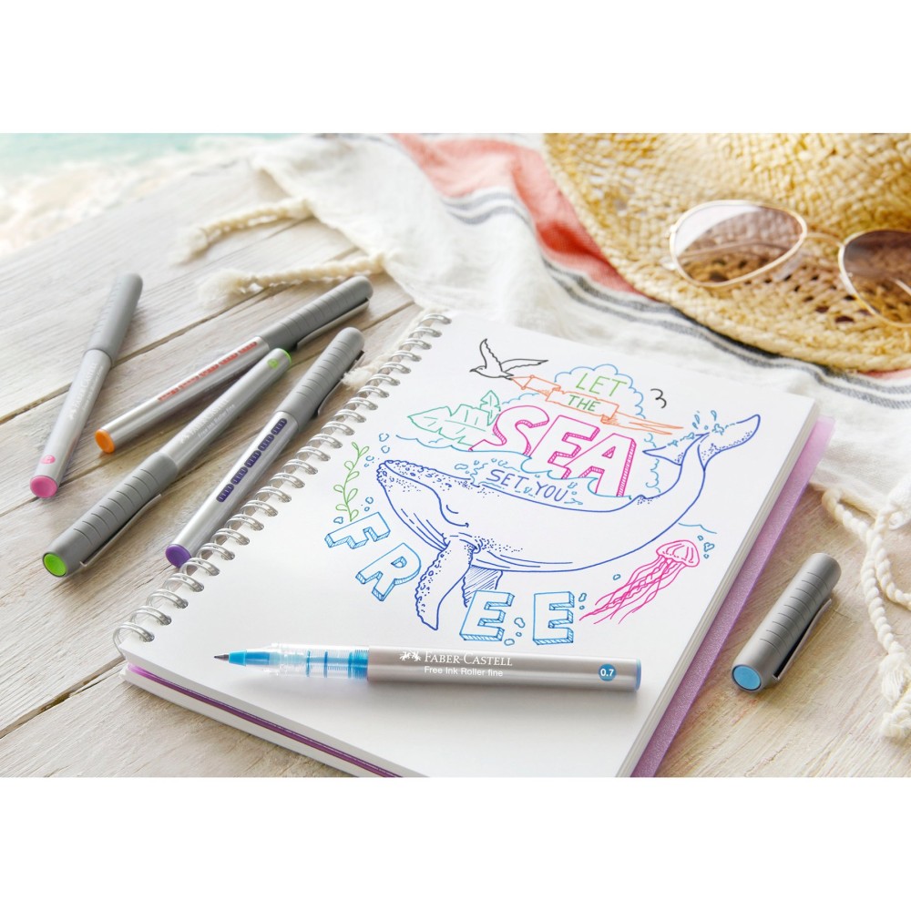Faber-Castell Ролер Free Ink, 0.5 mm, черен Faber-Castell Ролер Free Ink, 0.5 mm, черен