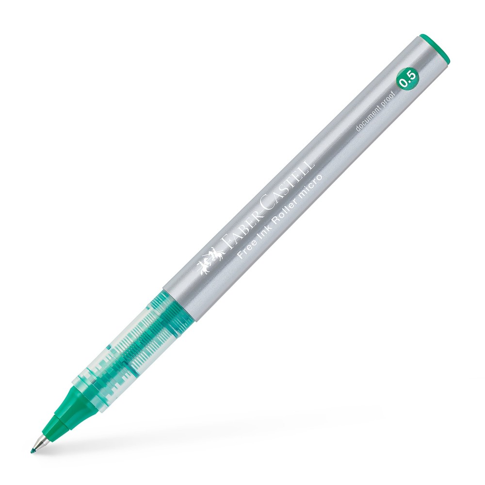 Faber-Castell Ролер Free Ink, 0.5 mm, зелен Faber-Castell Ролер Free Ink, 0.5 mm, зелен