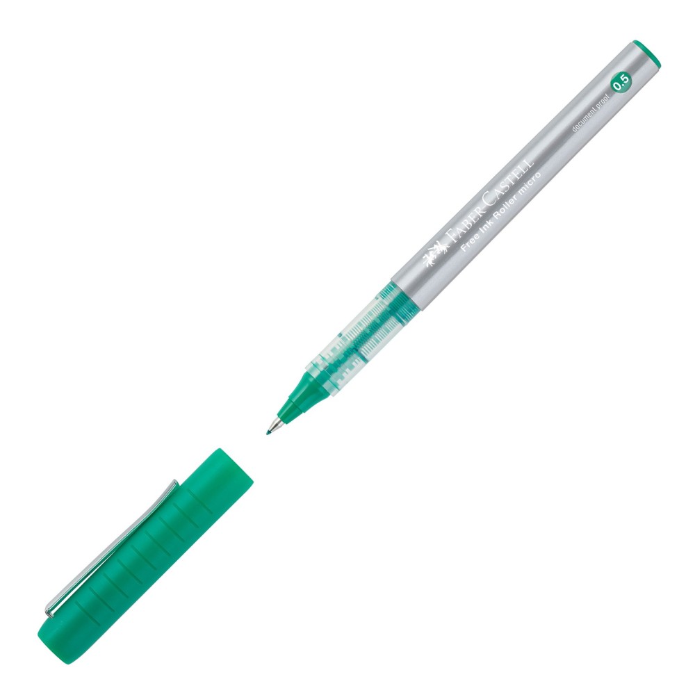 Faber-Castell Ролер Free Ink, 0.5 mm, зелен Faber-Castell Ролер Free Ink, 0.5 mm, зелен