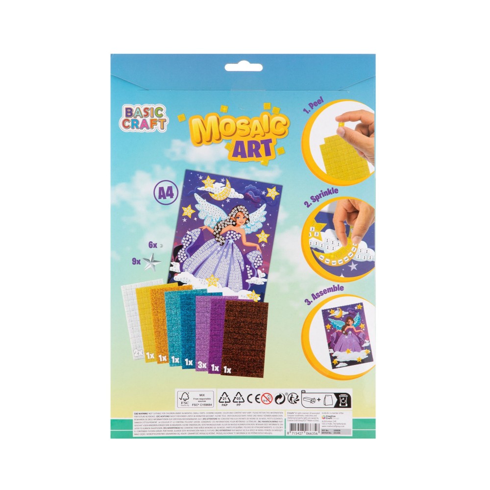 Moxy Комплект мозайка с мъниста Фея, А4 Moxy Комплект мозайка с мъниста Фея, А4