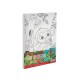 Moxy Платно за оцветяване Маймуна, по номера, с четка и бои, 297 x 195 mm Moxy Платно за оцветяване Маймуна, по номера, с четка и бои, 297 x 195 mm