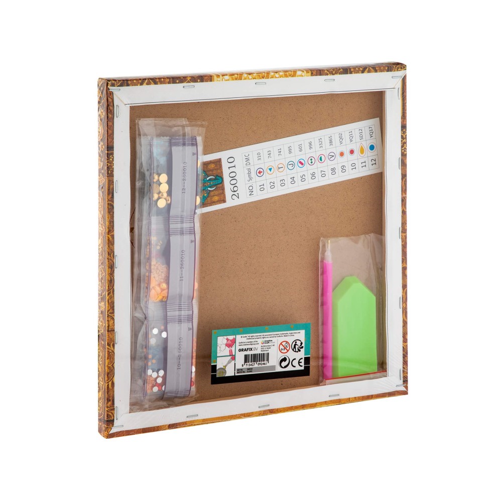 Moxy Платно за рисуване с мъниста Слон, 30 х 30 cm Moxy Платно за рисуване с мъниста Слон, 30 х 30 cm