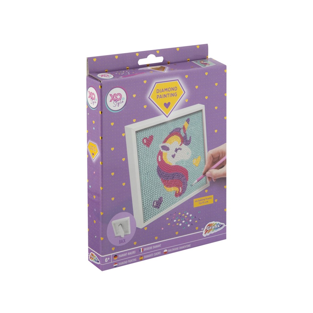 Moxy Рисуване с мъниста Еднорог, с включена рамка, 15 х 15 cm Moxy Рисуване с мъниста Еднорог, с включена рамка, 15 х 15 cm
