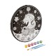 Moxy Рисуване по номера Еднорог, с 6 бои, кръг, 30 cm Moxy Рисуване по номера Еднорог, с 6 бои, кръг, 30 cm