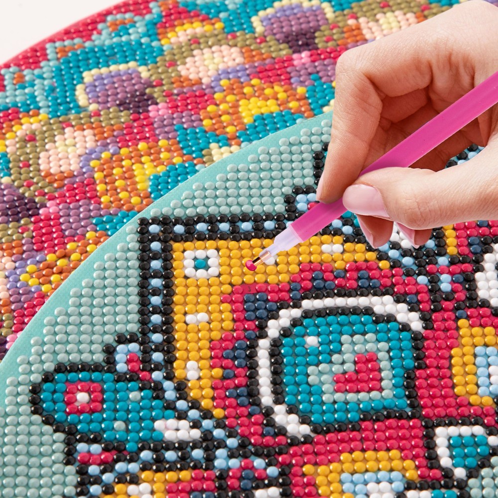 Moxy Платно за рисуване с мъниста Мандала, кръг, зелено Moxy Платно за рисуване с мъниста Мандала, кръг, зелено