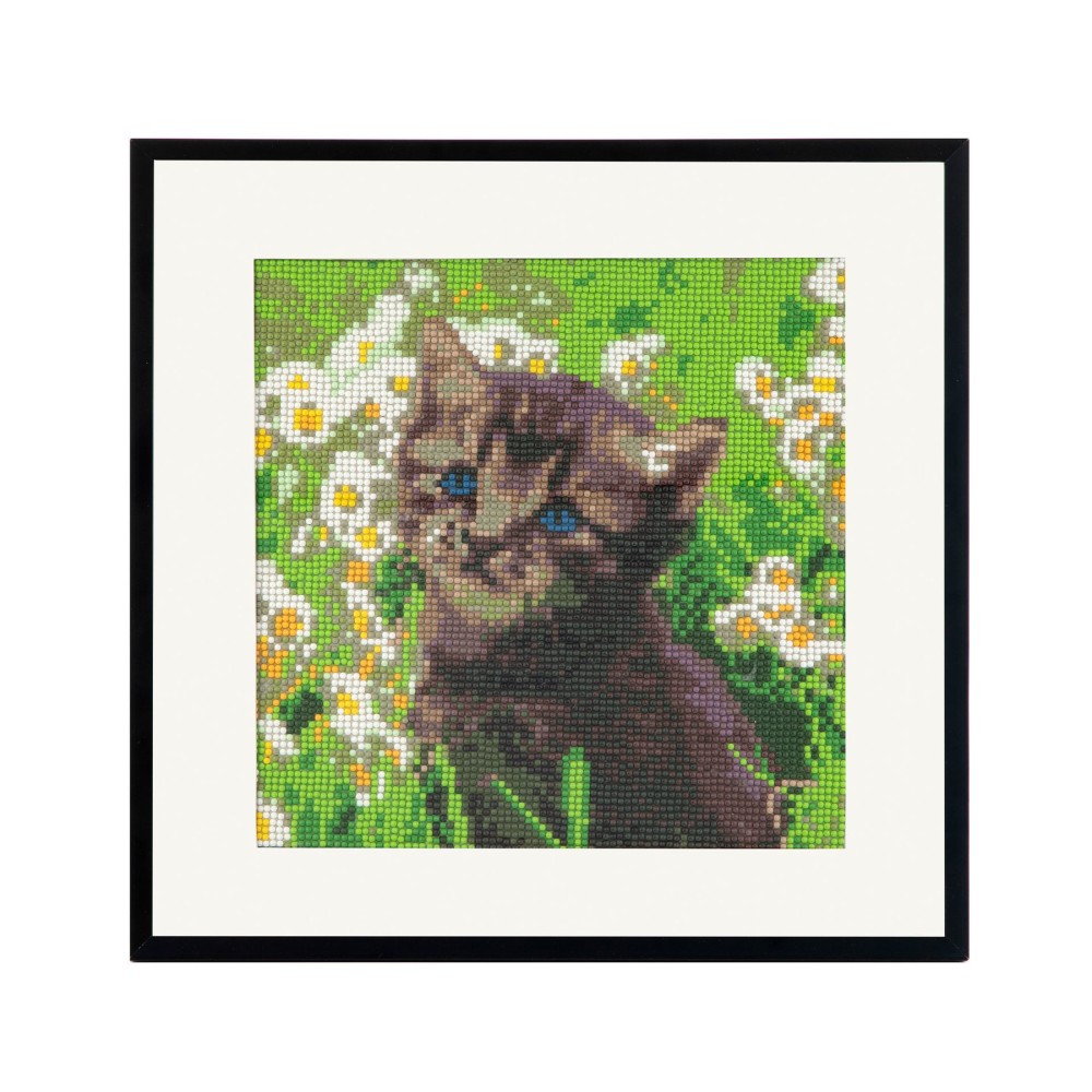 Craft ID Рисуване с мъниста - Котка, 30 х 30 cm Craft ID Рисуване с мъниста - Котка, 30 х 30 cm