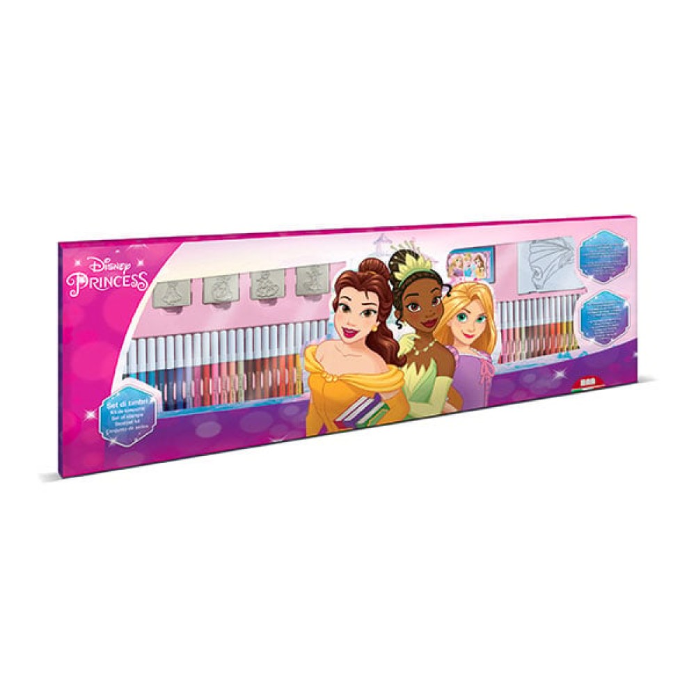 Multiprint Комплект за рисуване Princess, с 60 флумастера Multiprint Комплект за рисуване Princess, с 60 флумастера