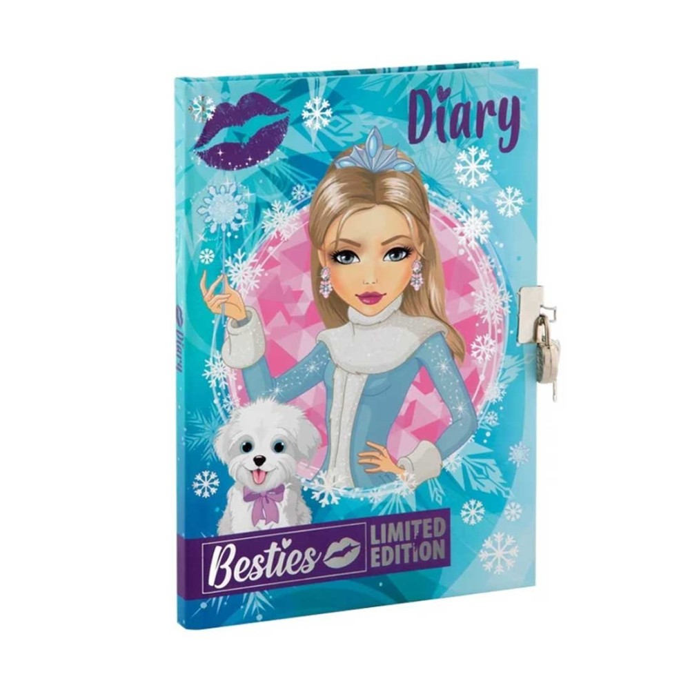 Moxy Таен дневник Besties, А5, с катинарче и ключ Moxy Таен дневник Besties, А5, с катинарче и ключ