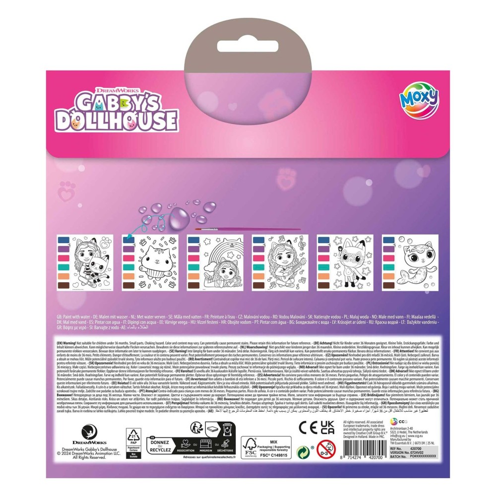 Moxy Рисуване с вода Gabby's Dollhouse Moxy Рисуване с вода Gabby's Dollhouse