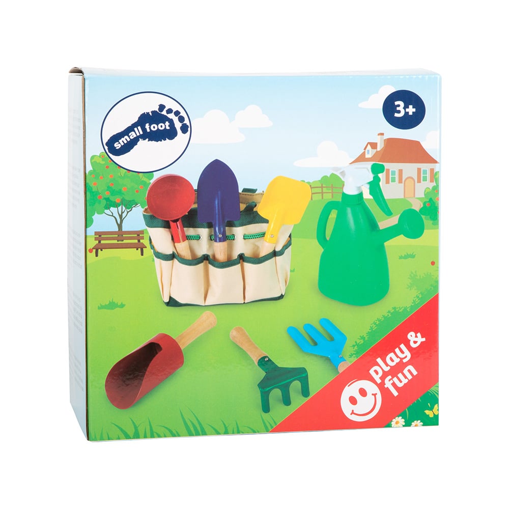 Small Foot Чанта с градинарски принадлежности, 8 части Small Foot Чанта с градинарски принадлежности, 8 части