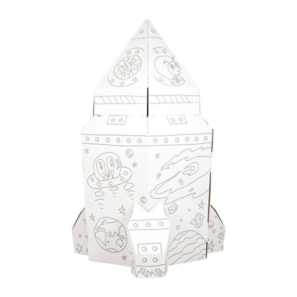 Small Foot Къща - Ракета за игра, картонена, 105 х 105 х 169 cm Small Foot Къща - Ракета за игра, картонена, 105 х 105 х 169 cm