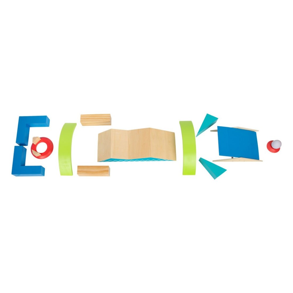 Small Foot Комплект мини голф, дървен, 16 части Small Foot Комплект мини голф, дървен, 16 части