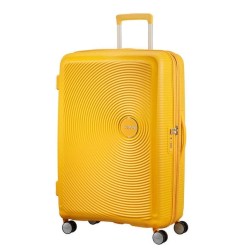 Куфар American Tourister Soundbox 77 см с разширение - жълт