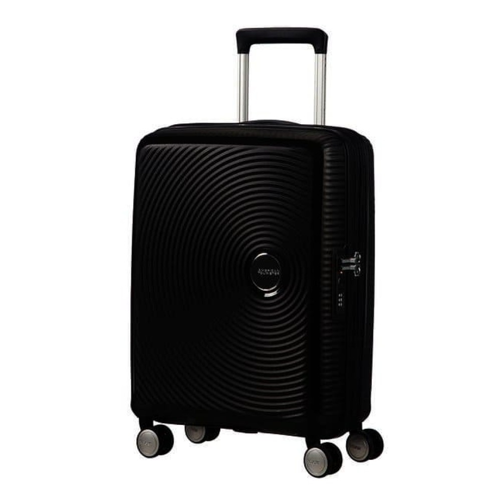 Куфар American Tourister Soundbox 55 см с разширение - черен Куфар American Tourister Soundbox 55 см с разширение - черен
