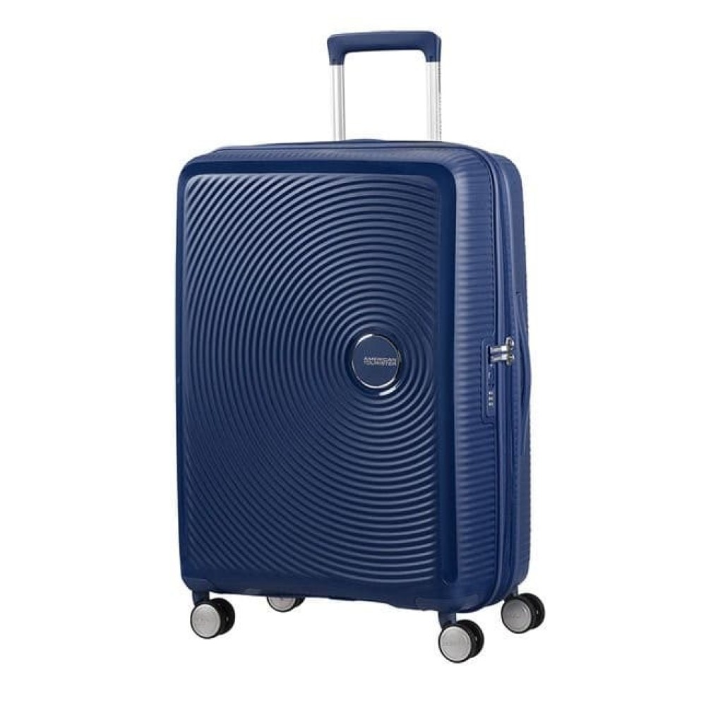 Куфар American Tourister Soundbox 67 см с разширение - тъмносин Куфар American Tourister Soundbox 67 см с разширение - тъмносин