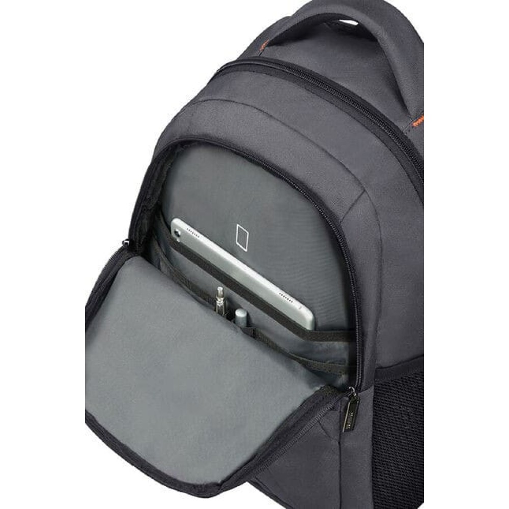 Раница American Tourister 39.6cм/15.6″ At Work - сив/оранжев Раница American Tourister 39.6cм/15.6″ At Work - сив/оранжев