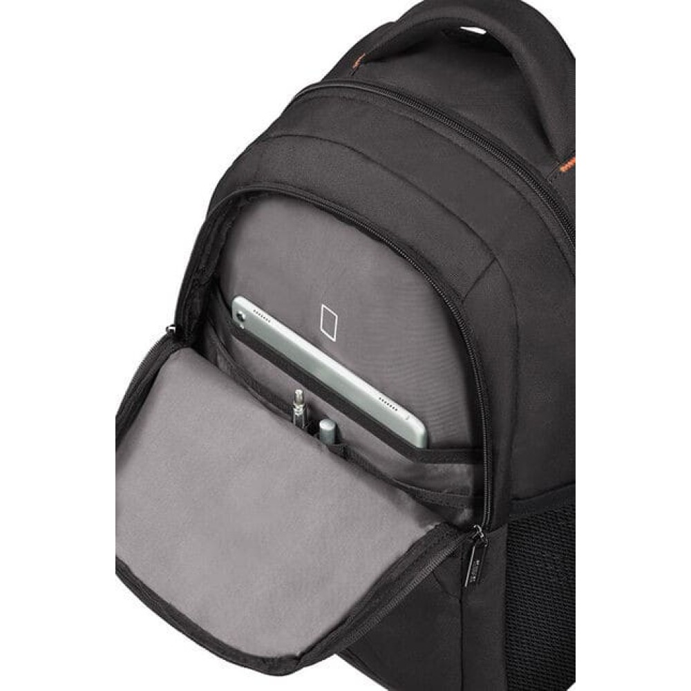 Раница American Tourister 39.6cм/15.6″ At Work - черен/оранжев Раница American Tourister 39.6cм/15.6″ At Work - черен/оранжев