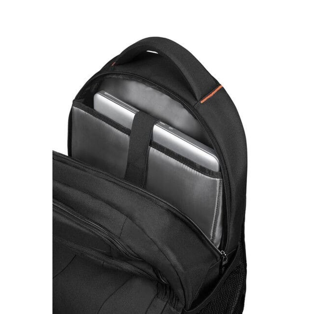Раница American Tourister 39.6cм/15.6″ At Work - черен/оранжев Раница American Tourister 39.6cм/15.6″ At Work - черен/оранжев