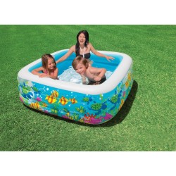 Надуваем детски басейн Аквариум 159x159x50см 57471NP Intex