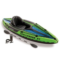 Надуваема лодка каяк Intex Challenger K1 274 x 76 x 38 см