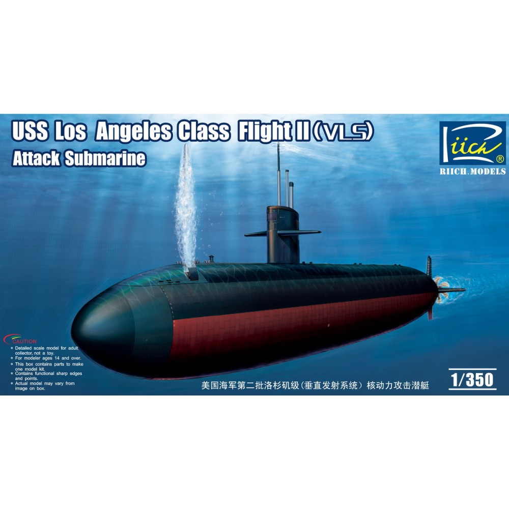 1:350 Американска подводница Лос Анджелис клас Флайт II ВСЛ (USS Los Angeles Class Flight II (VLS) Attack Submarine) 1:350 Американска подводница Лос Анджелис клас Флайт II ВСЛ (USS Los Angeles Class Flight II (VLS) Attack Submarine)