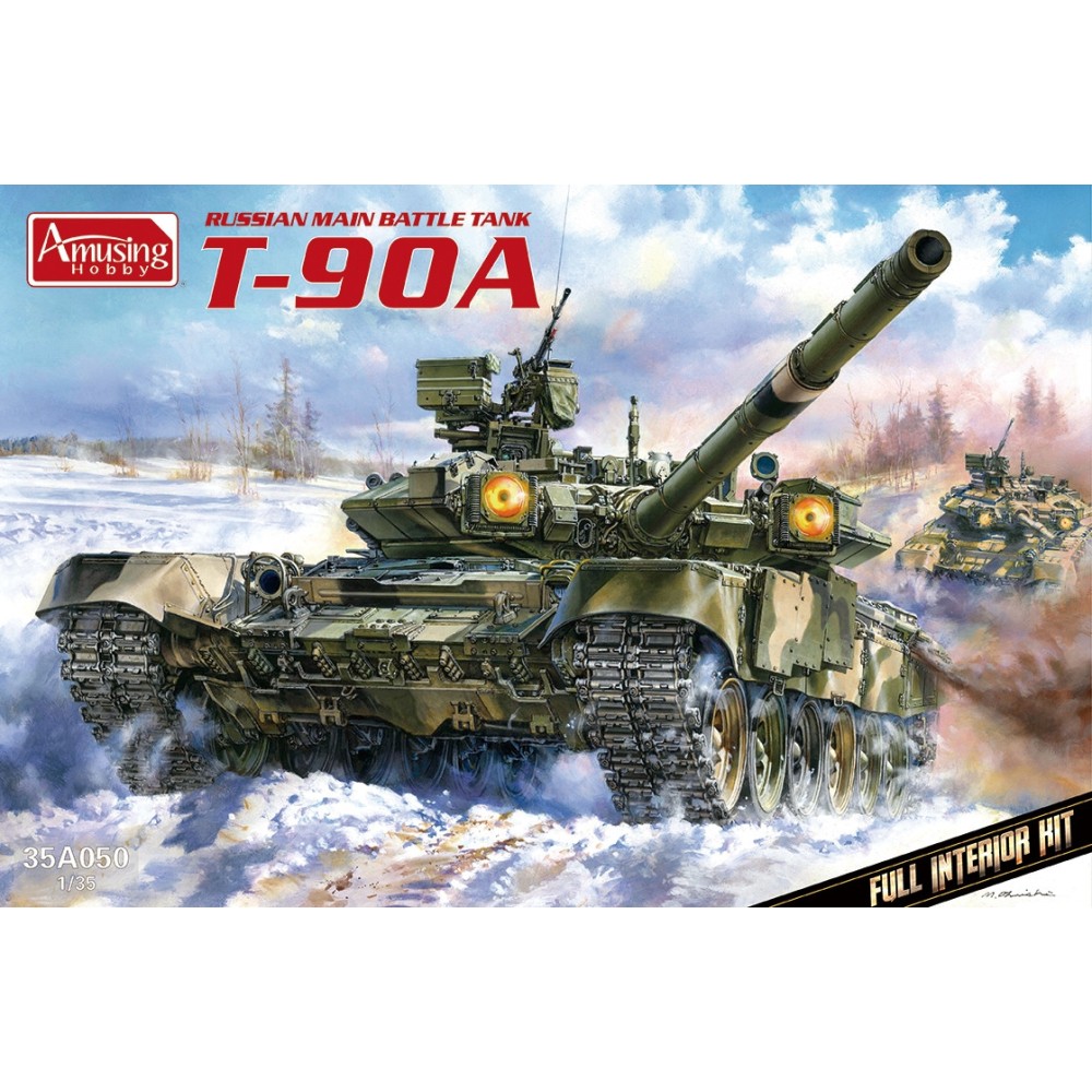 1:35 Руски основен танк Т-90А (T-90A) с пълен интериор 1:35 Руски основен танк Т-90А (T-90A) с пълен интериор