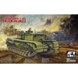 1:35 Британски танк Чърчил с 3-инчово оръдие ( British 3 inch gun Churchill tank)
