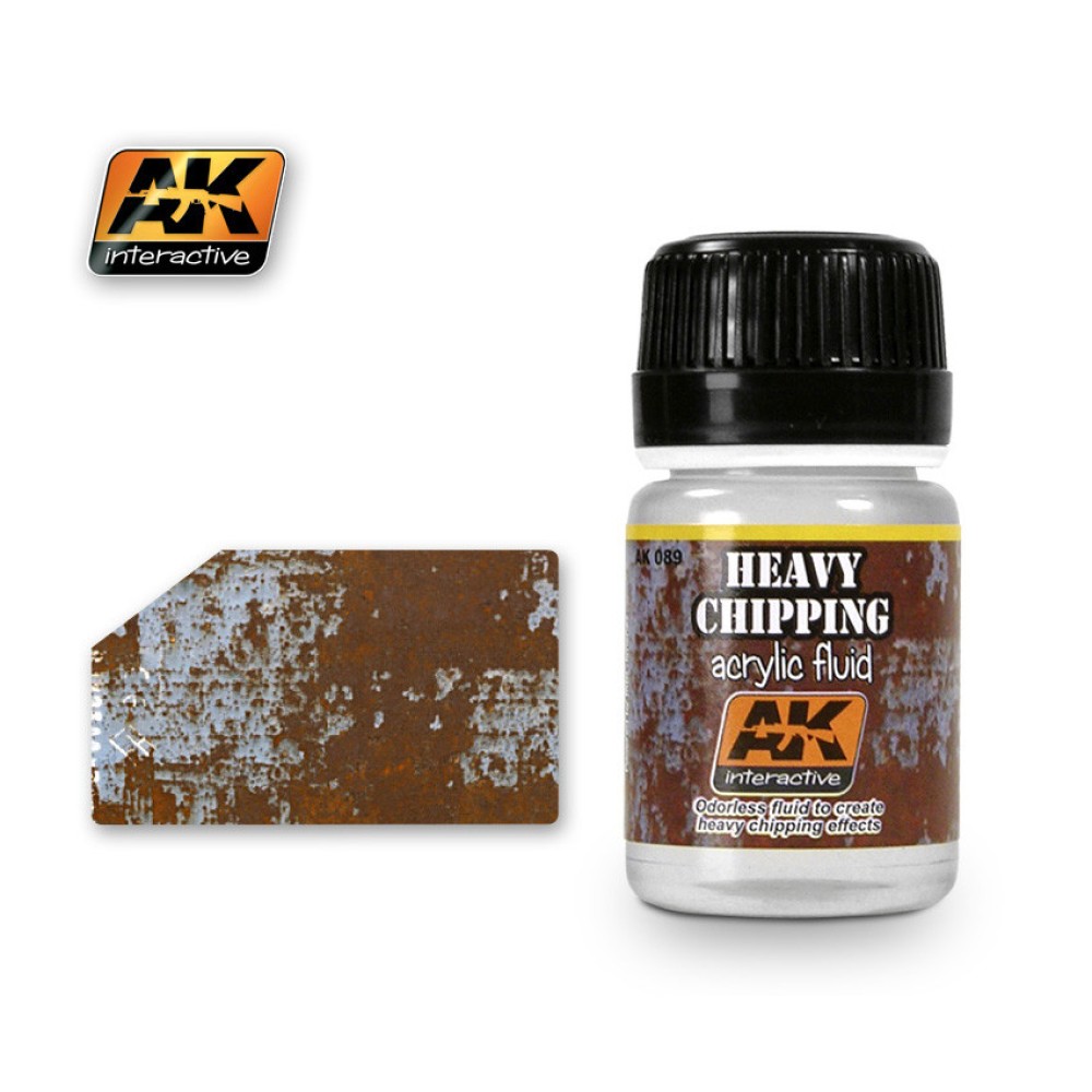 AK089 HEAVY CHIPPING EFFECTS ACRYLIC FLUID - Ерозиращ продукт (35 ml)